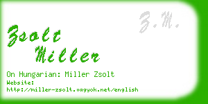 zsolt miller business card